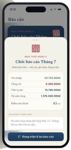 Nghi thức chốt báo cáo tháng